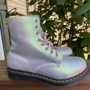 Dr. Martins iridescent lavender